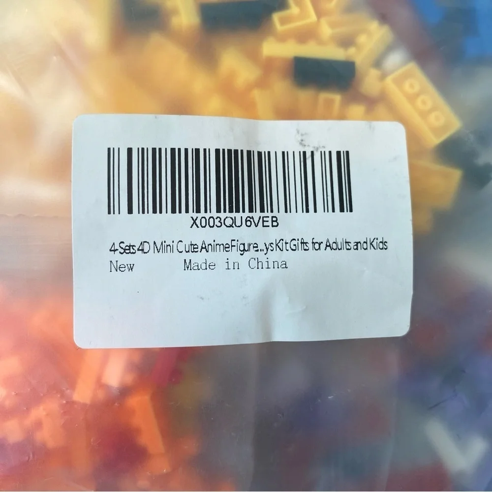 Micro Brick 4 Sets 4D Anime Figurines NWT